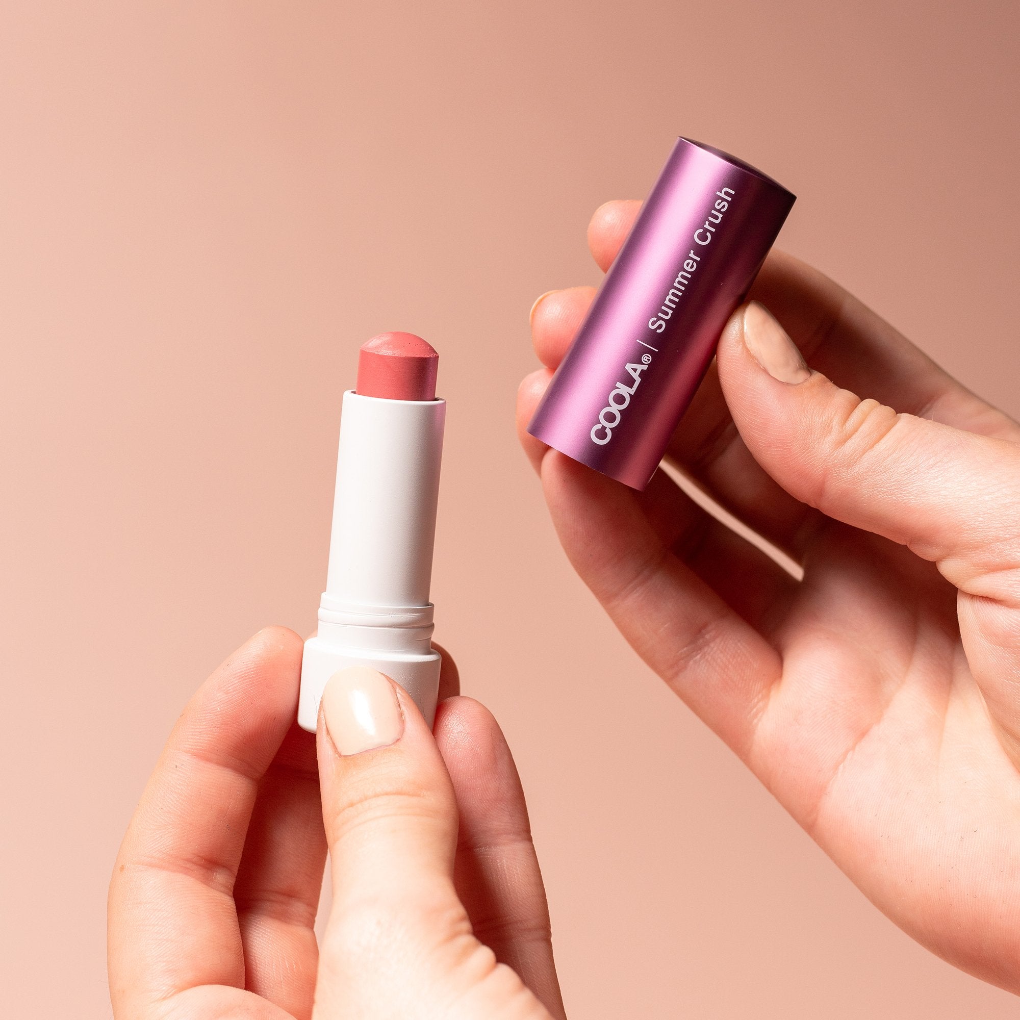 Coola Mineral Liplux SPF 30 Organic Lip Balm Sunscreen  Summer Crush Tint