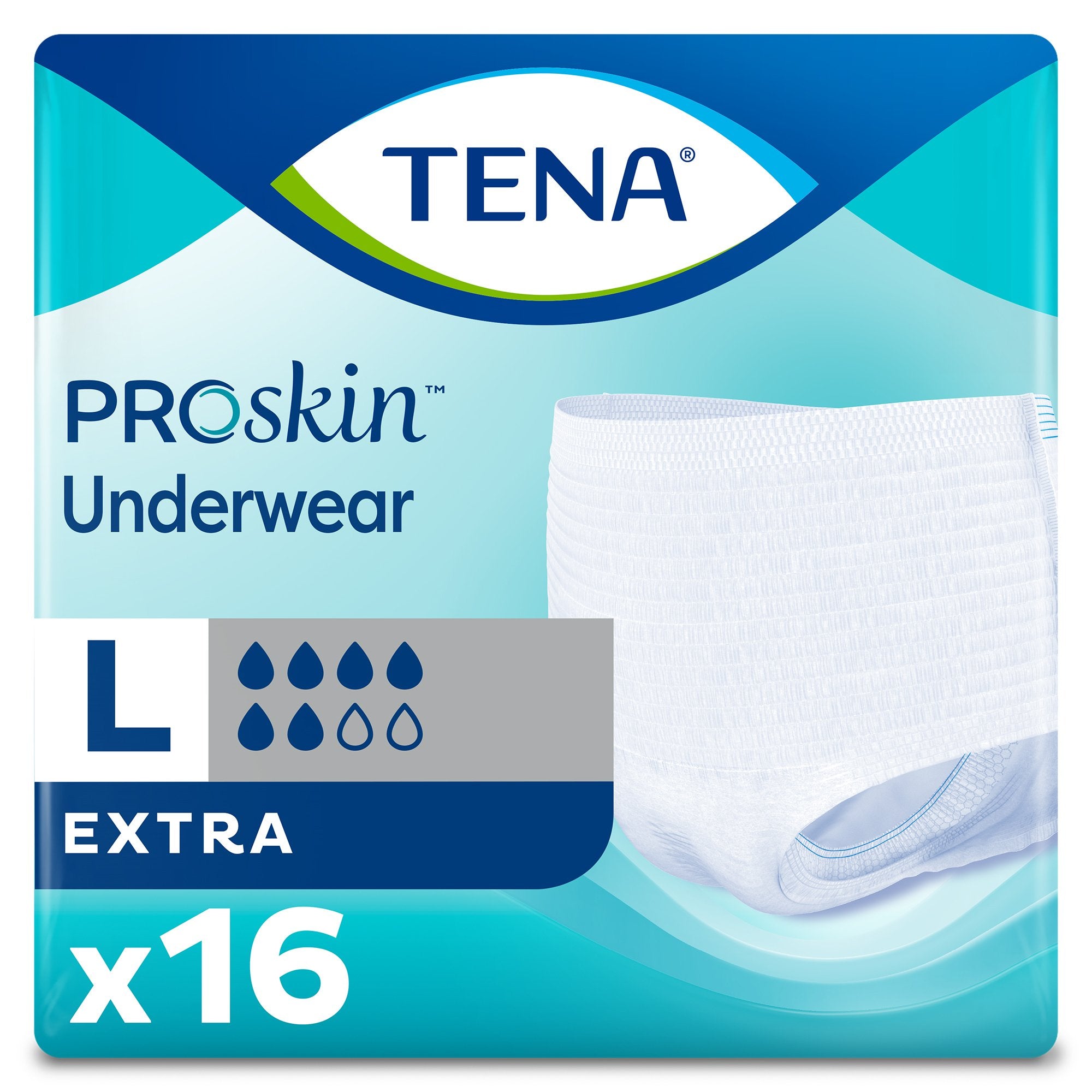 Tena ProSkin Extra Absorbent Underwear, Large
