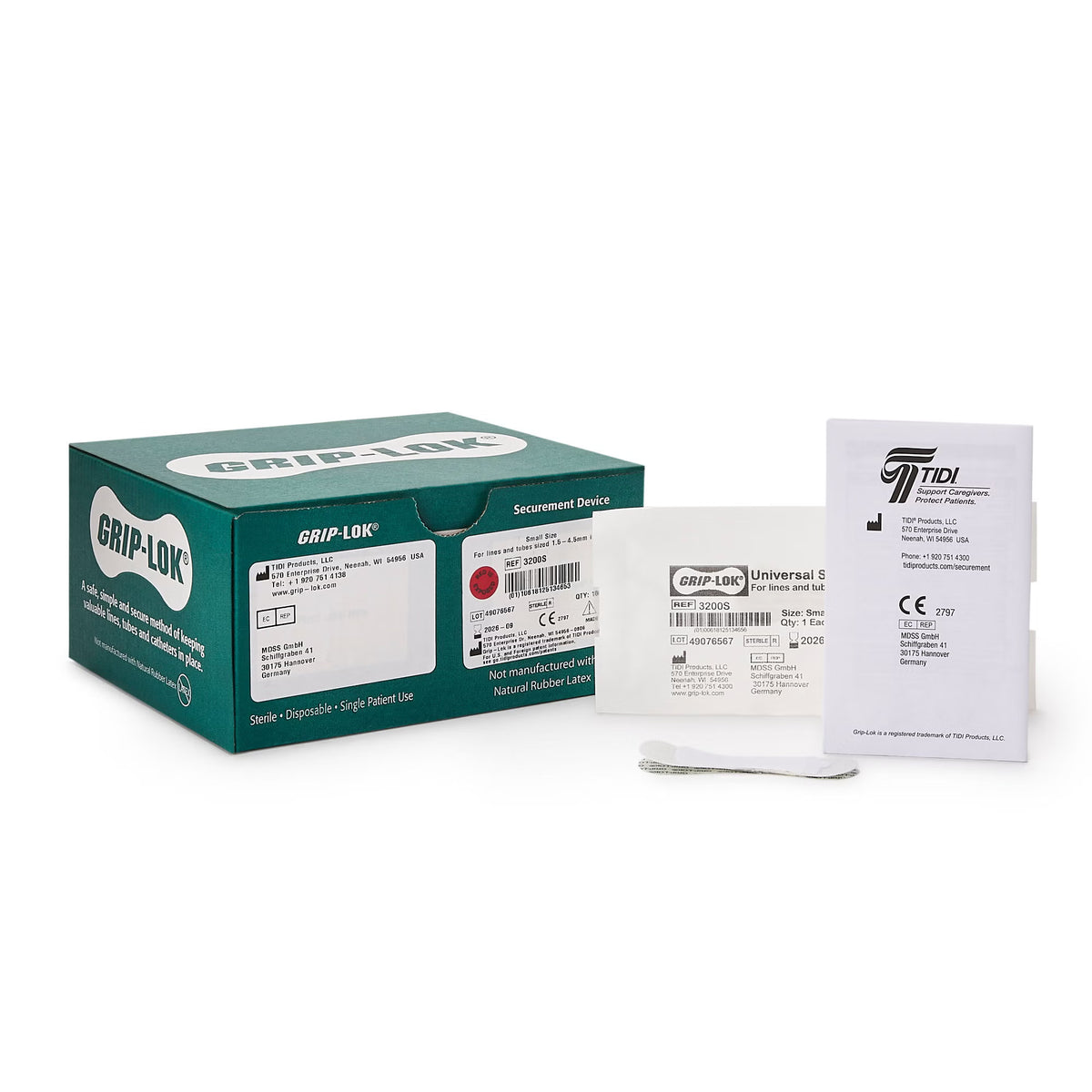 GRIP-LOK® Universal Securement Device — Box of 100