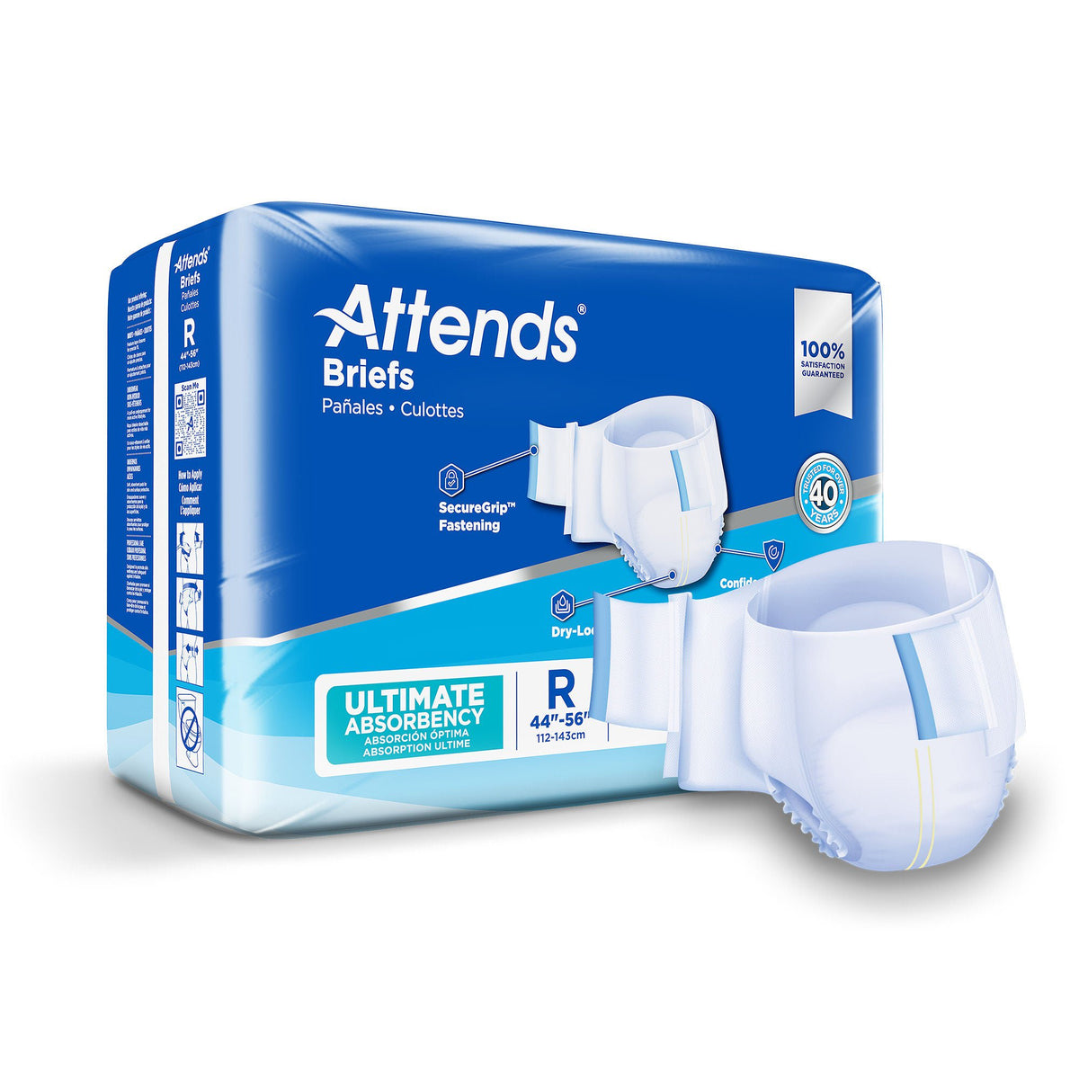 Attends® Advanced Briefs, Regular — Bag of 20
