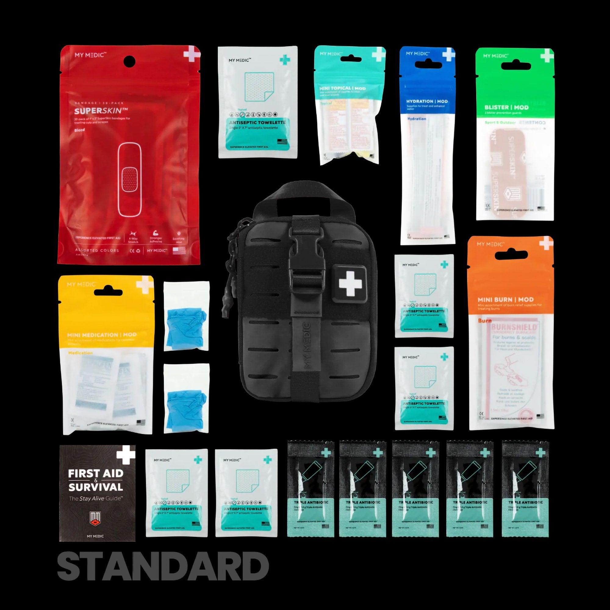 My Medic Sidekick First Aid Kit, Black