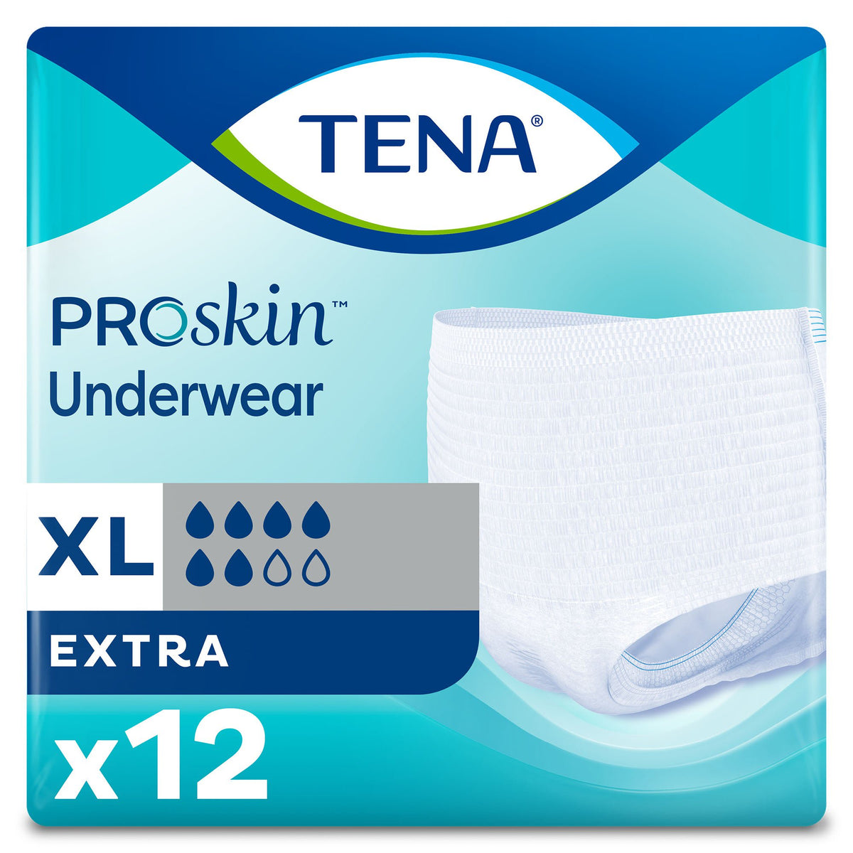 Tena® ProSkin™ Extra Absorbent Underwear, Extra Large — Bag of 12