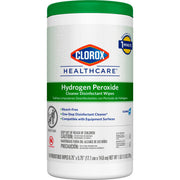 Clorox Healthcare Hydrogen Peroxide Cleaner Disinfectant Wipes 6.75 x 5.75 Inch