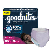 GoodNites® Nighttime Underwear for Girls, 2X-Large