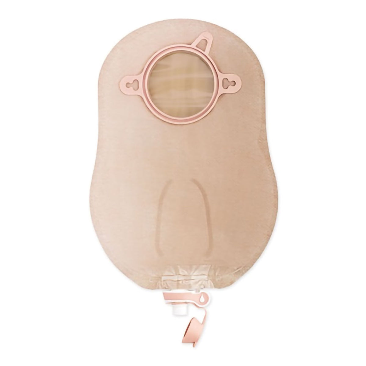 New Image™ Beige Two-Piece Urostomy Pouch, 44-mm Flange, Green Match — Box of 10