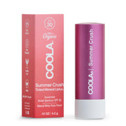 Coola Mineral Liplux SPF 30 Organic Lip Balm Sunscreen  Summer Crush Tint