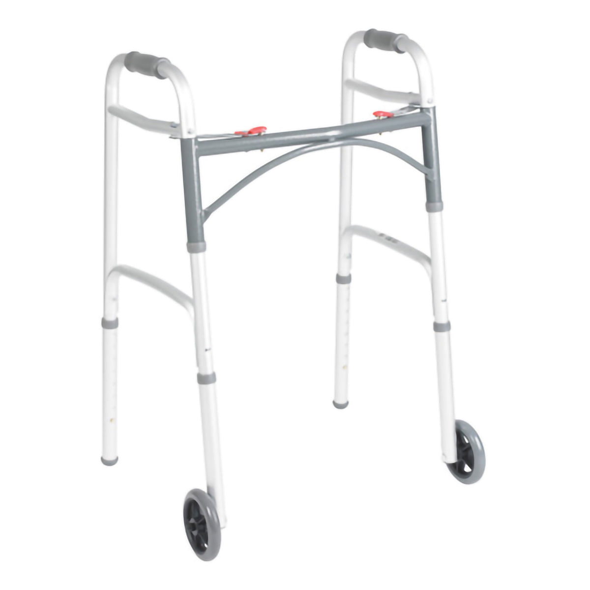 McKesson Junior Aluminum Folding Walker, 25 – 32¼ Inch Height