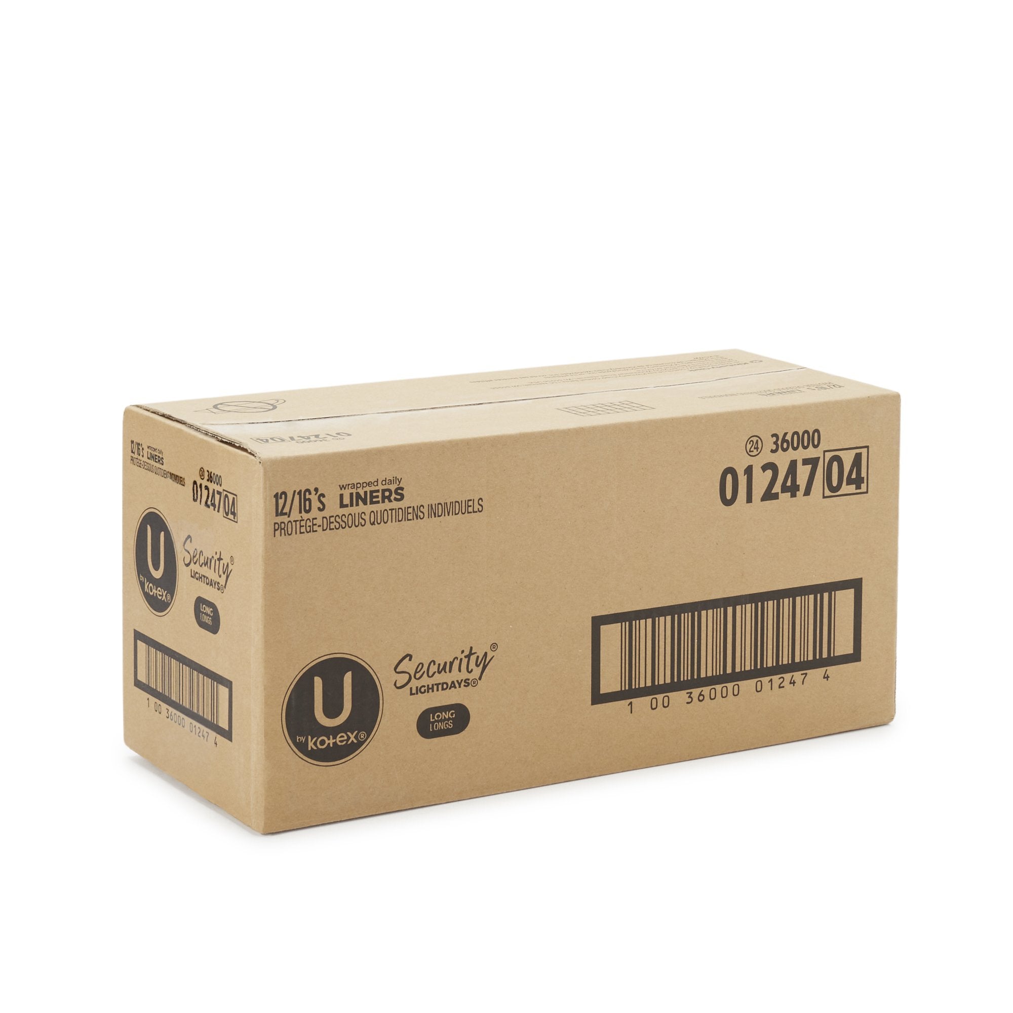 U by Kotex Security Lightdays Wrapped Long Liners