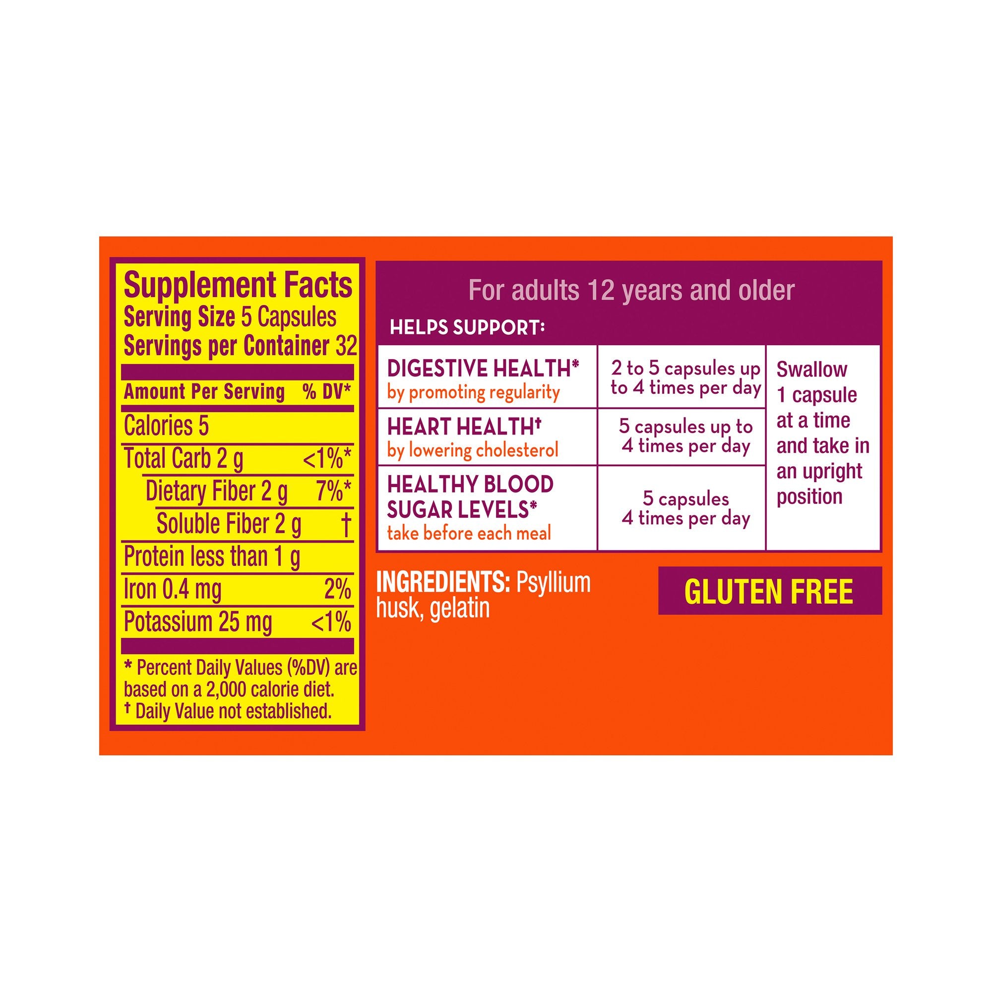 Metamucil 3-in-1 Fiber Capsules