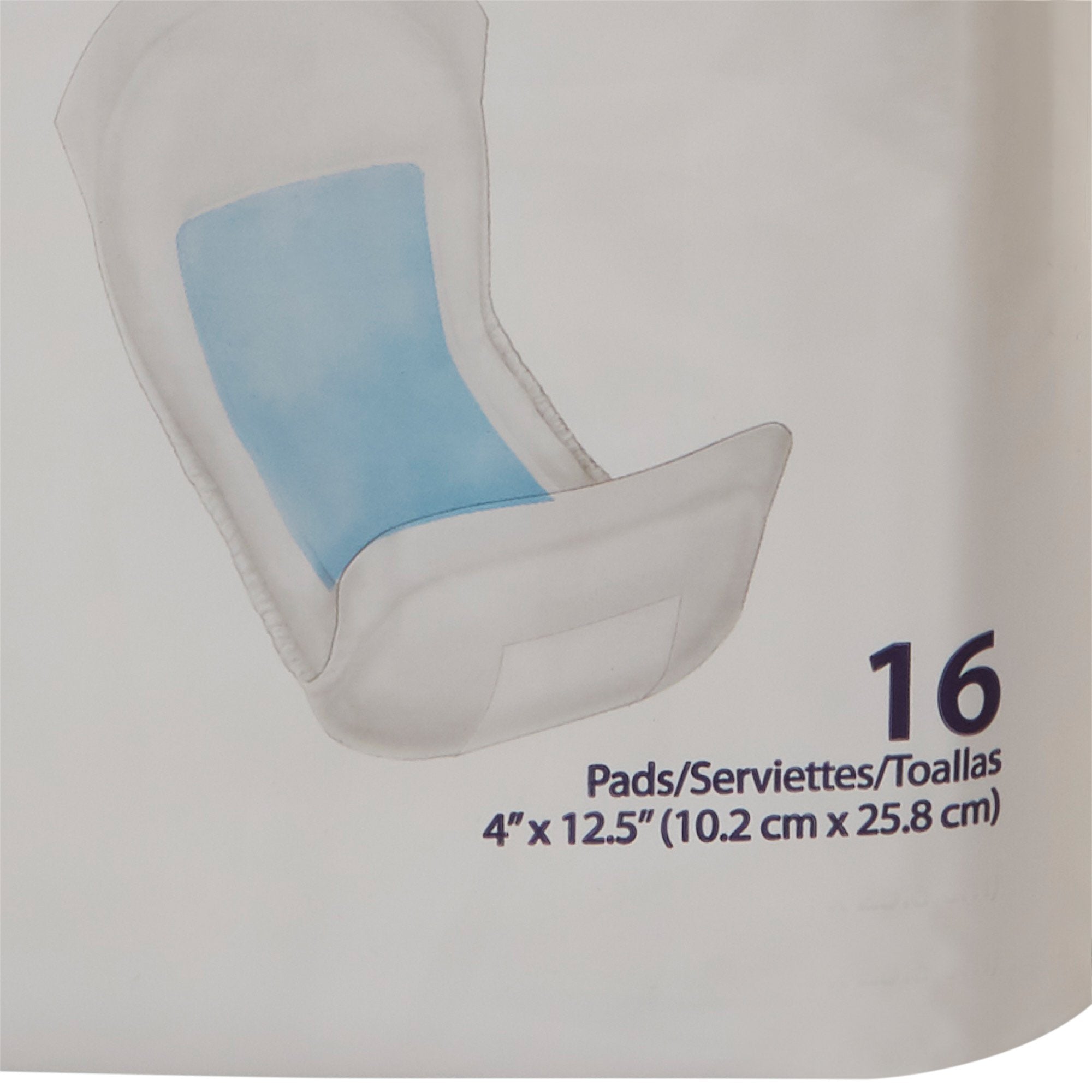 Sure Care Bladder Control Pads, Heavy Absorbency, 4 x 12.5 Inch
