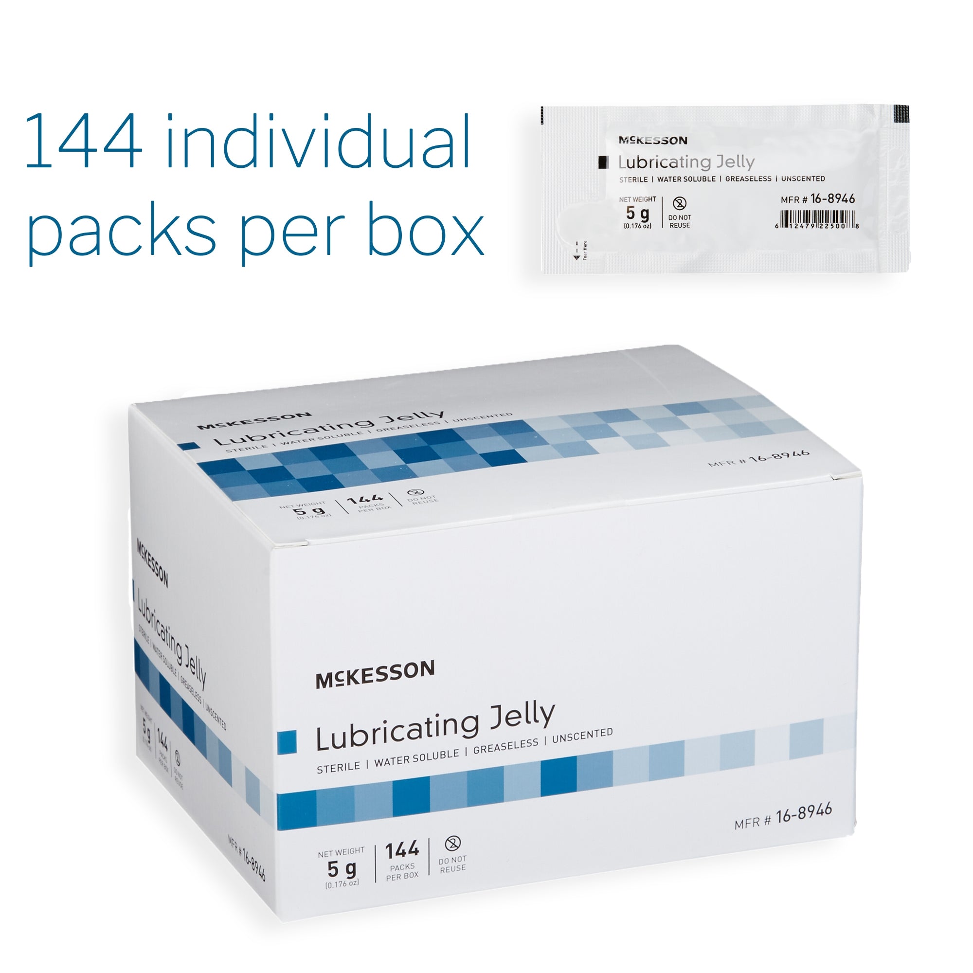McKesson Lubricating Jelly, 5-gram Packet