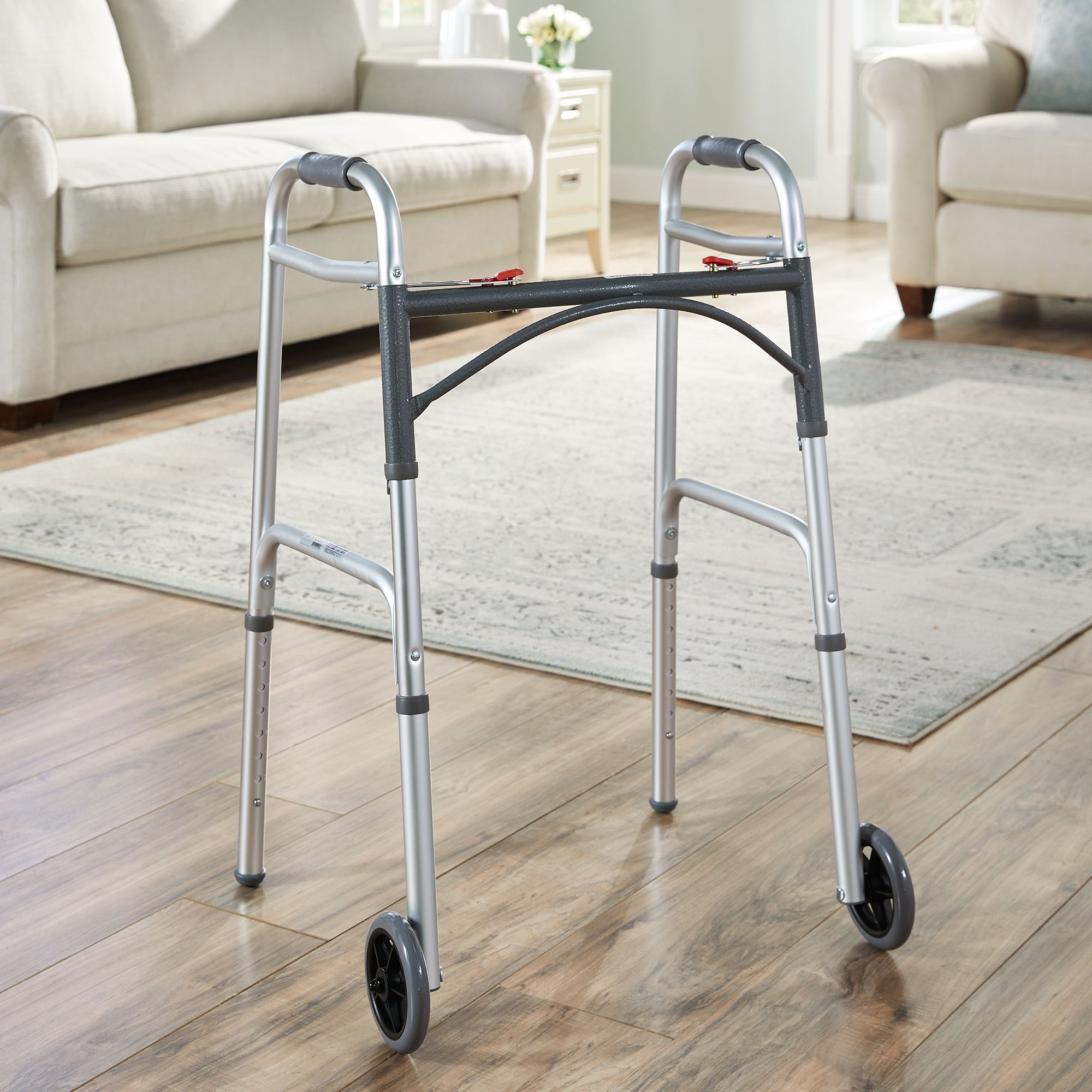 McKesson Adjustable Height Folding Walker
