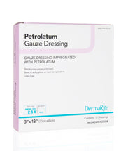 DermaRite® Petrolatum Impregnated Dressing, 3 x 18 Inch