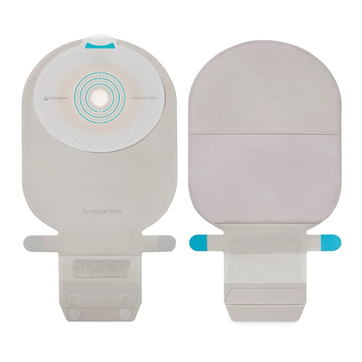 SenSura® Mio Flat 1-Piece Opaque Ostomy Pouch, 35 mm Stoma — Box of 10