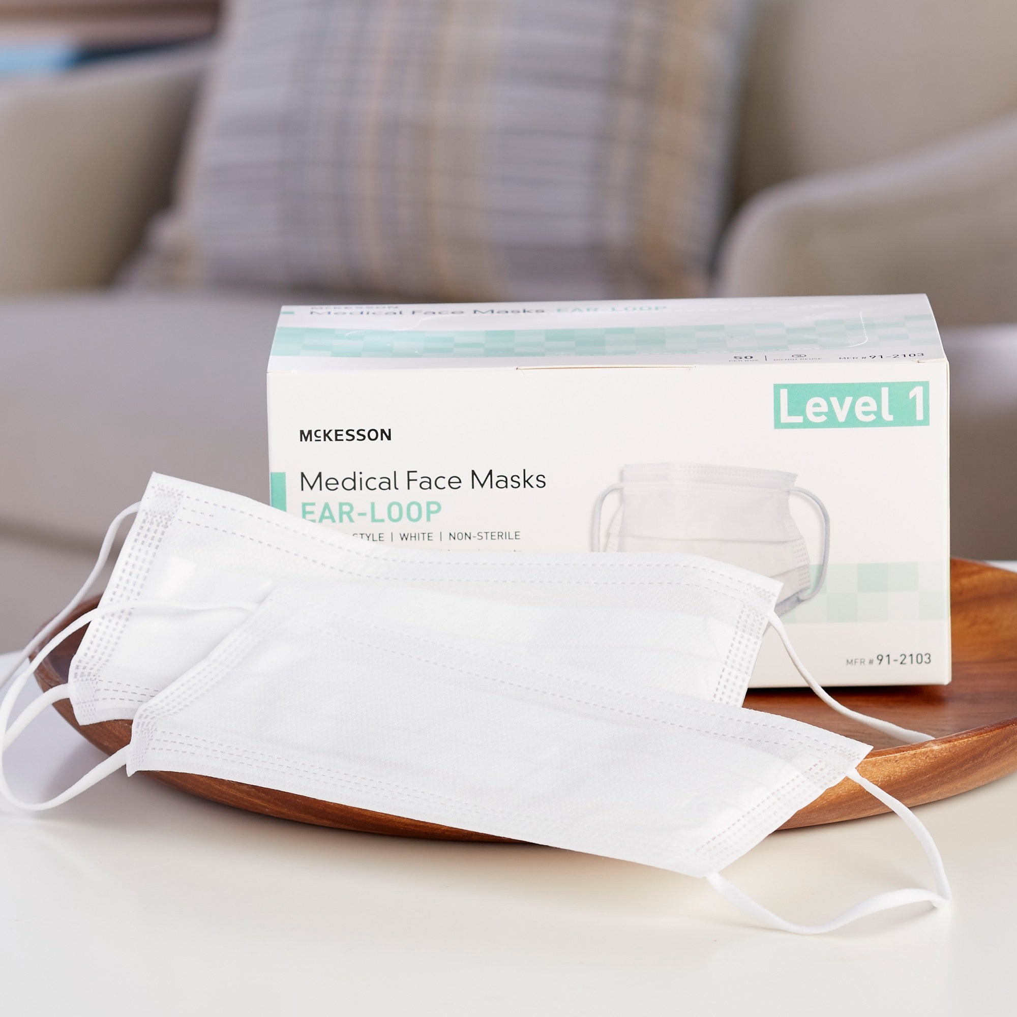 McKesson ASTM Level 1 Medical Face Masks, White