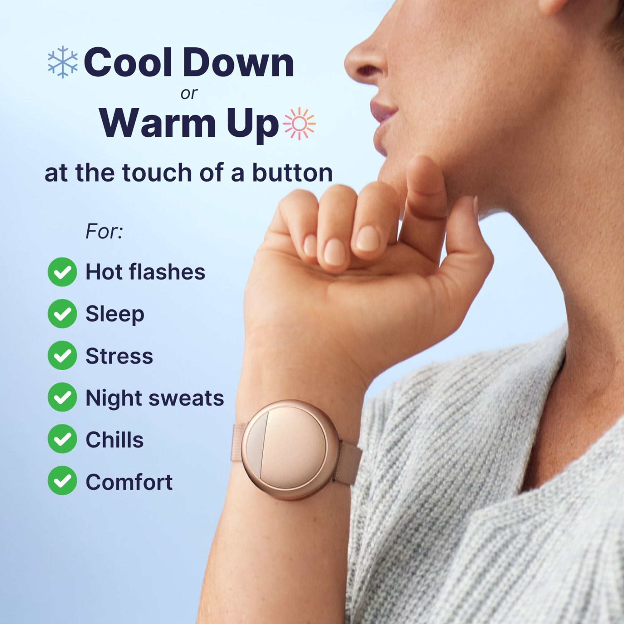 Embr Wave 2 Therapy Wristband for Hot Flashes / Sleep Therapy