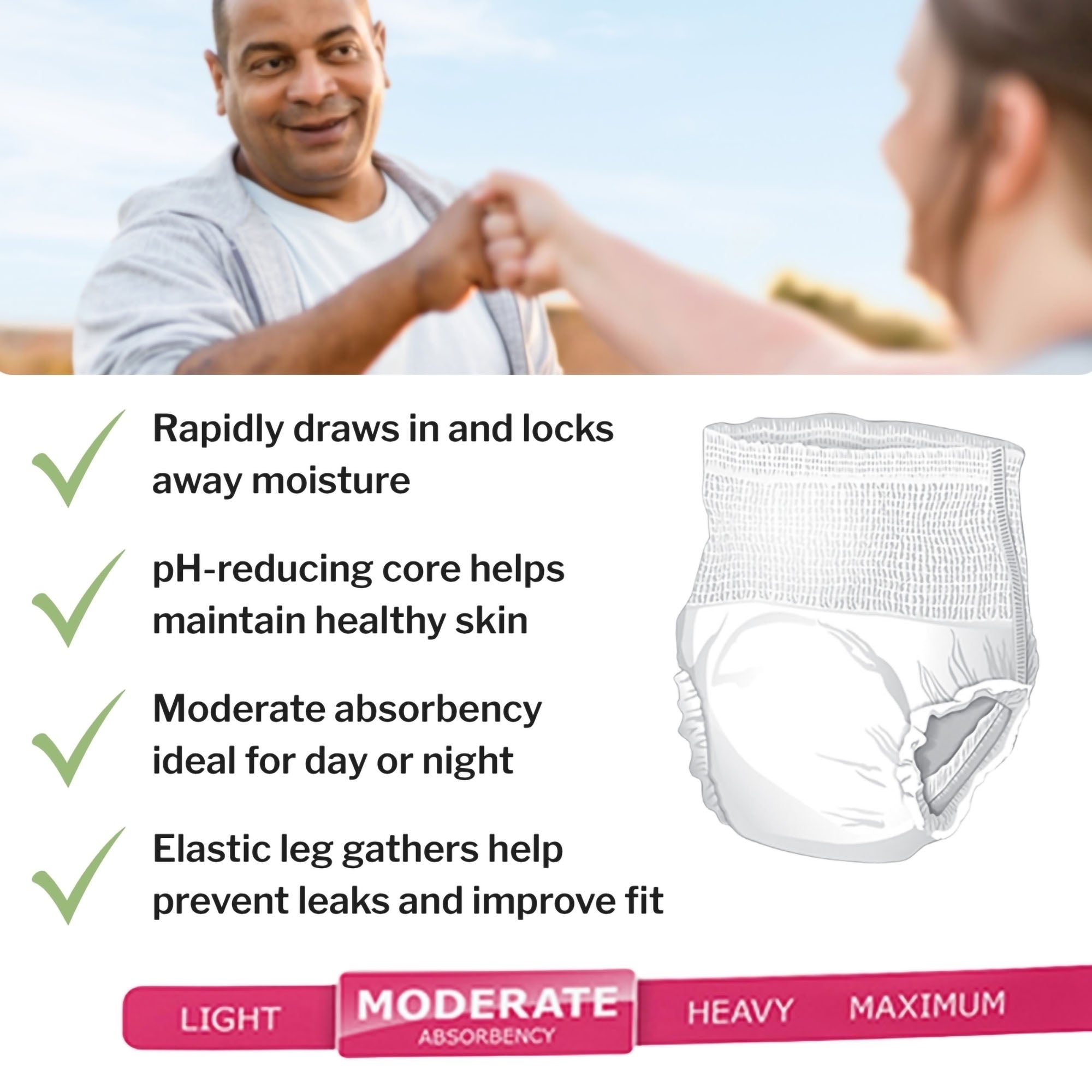McKesson Super Moderate Absorbency Incontinence Underwear, 2X-Large