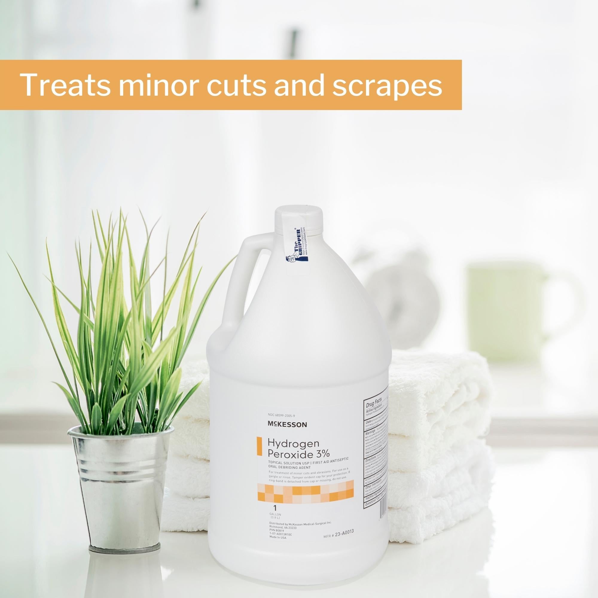 McKesson Hydrogen Peroxide Antiseptic, 1-gallon bottle