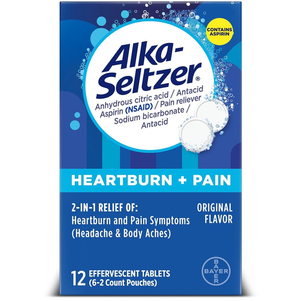 Alka-Seltzer Buffered Aspirin Pain Reliever/Fever Reducer Effervescent Tablets