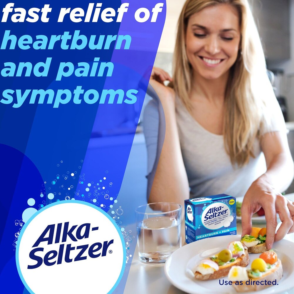 Alka-Seltzer Buffered Aspirin Pain Reliever/Fever Reducer Effervescent Tablets