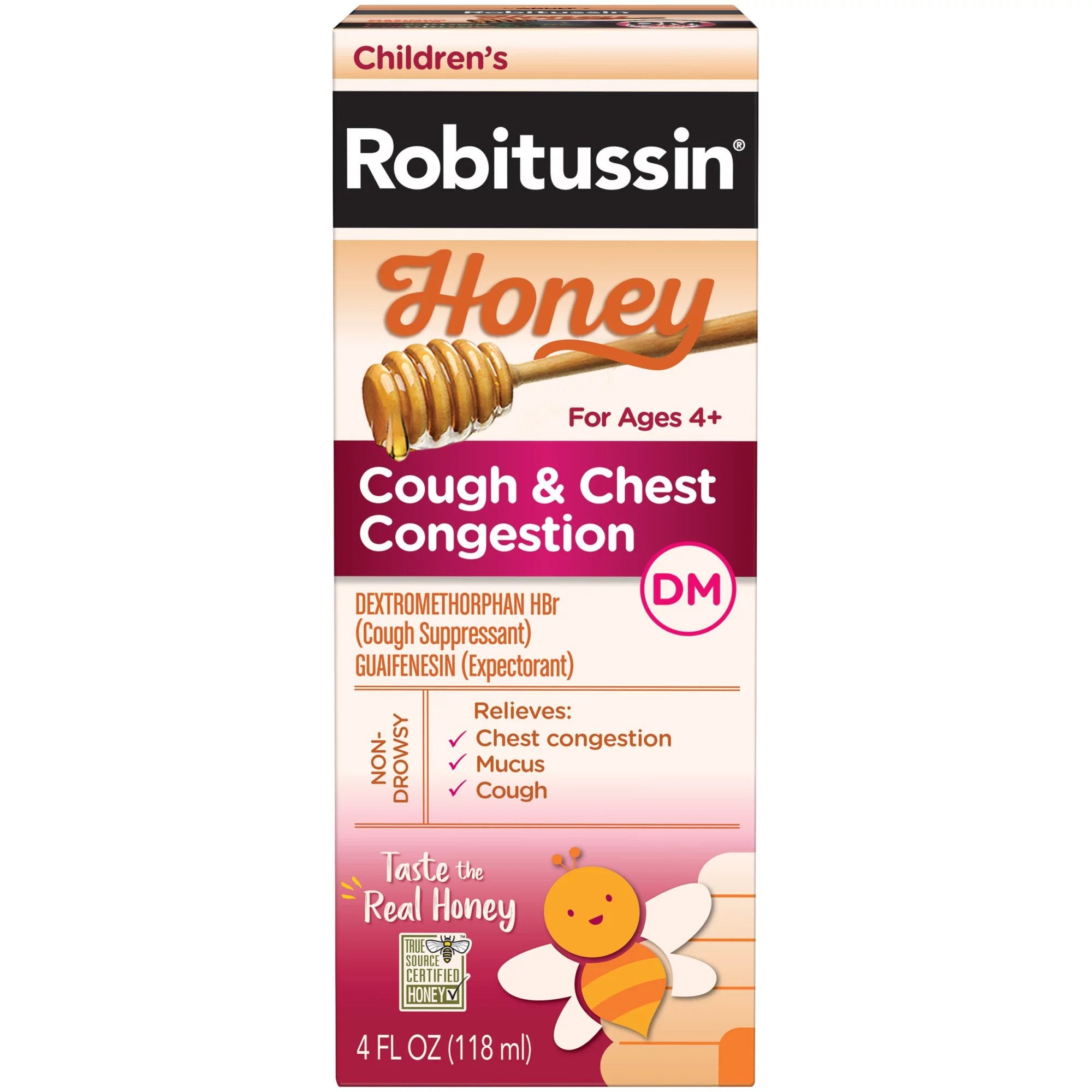 Robitussin Children's Honey Cough & Chest Congestion DM Liquid