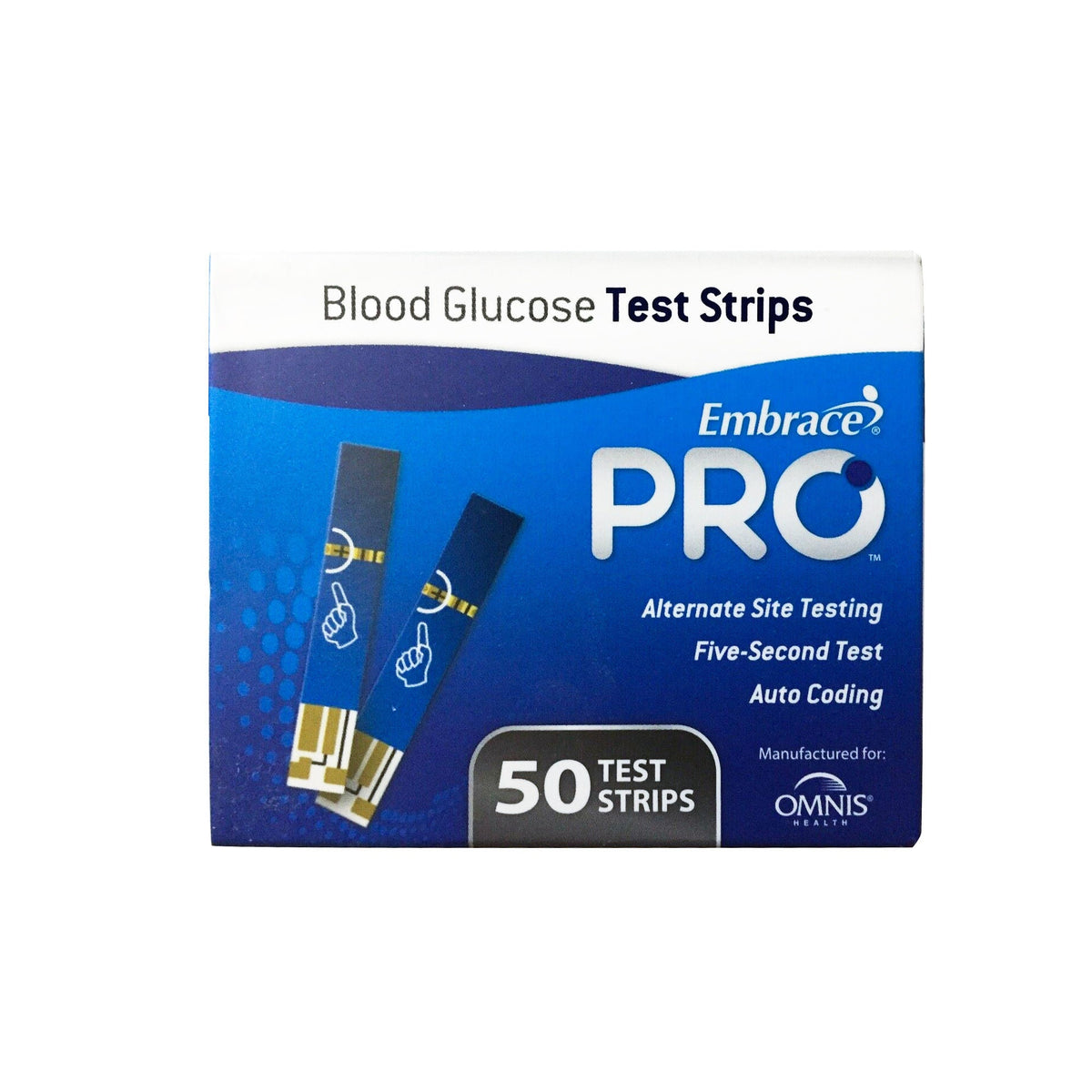 Embrace® Blood Glucose Test Strips — Box of 50