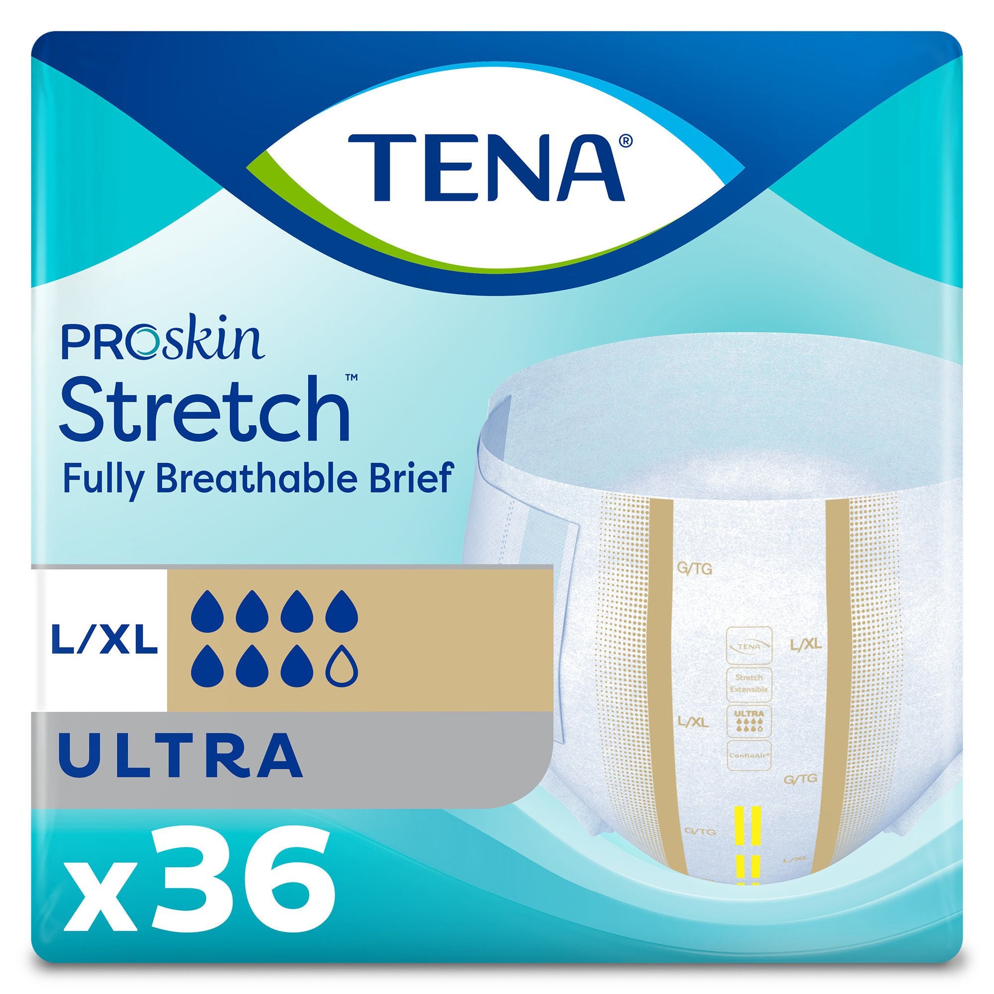 Tena® ProSkin Stretch™ Ultra Incontinence Brief, Large / Extra Large