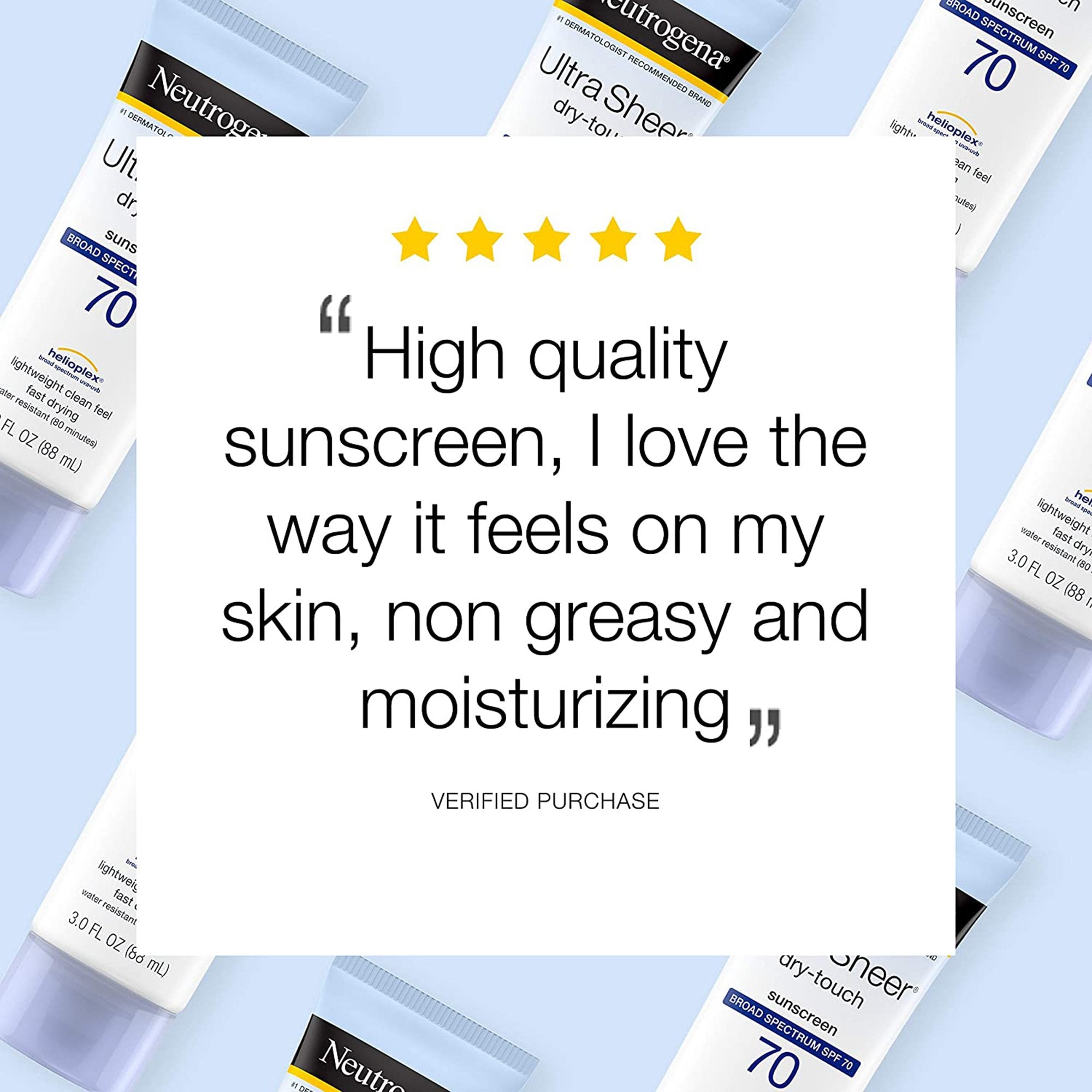 Neutrogena Ultra Sheer 70 SPF Sunblock Tube