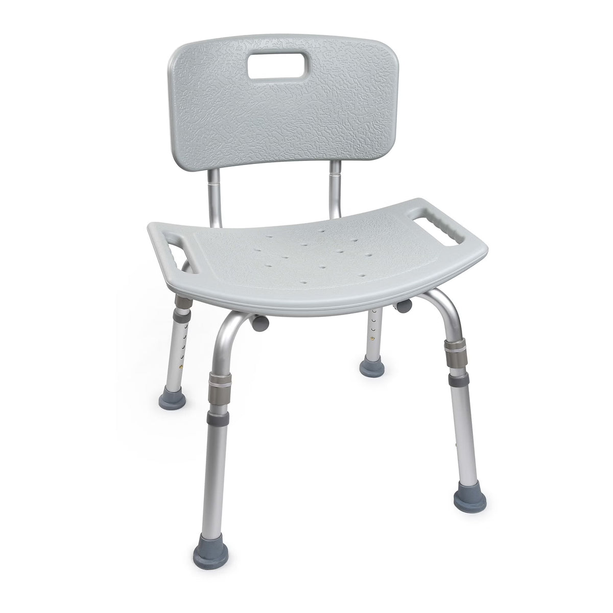 McKesson Removable Back Aluminum Bath Bench, 15.5 – 19.5 Inch, Gray — Case of 4