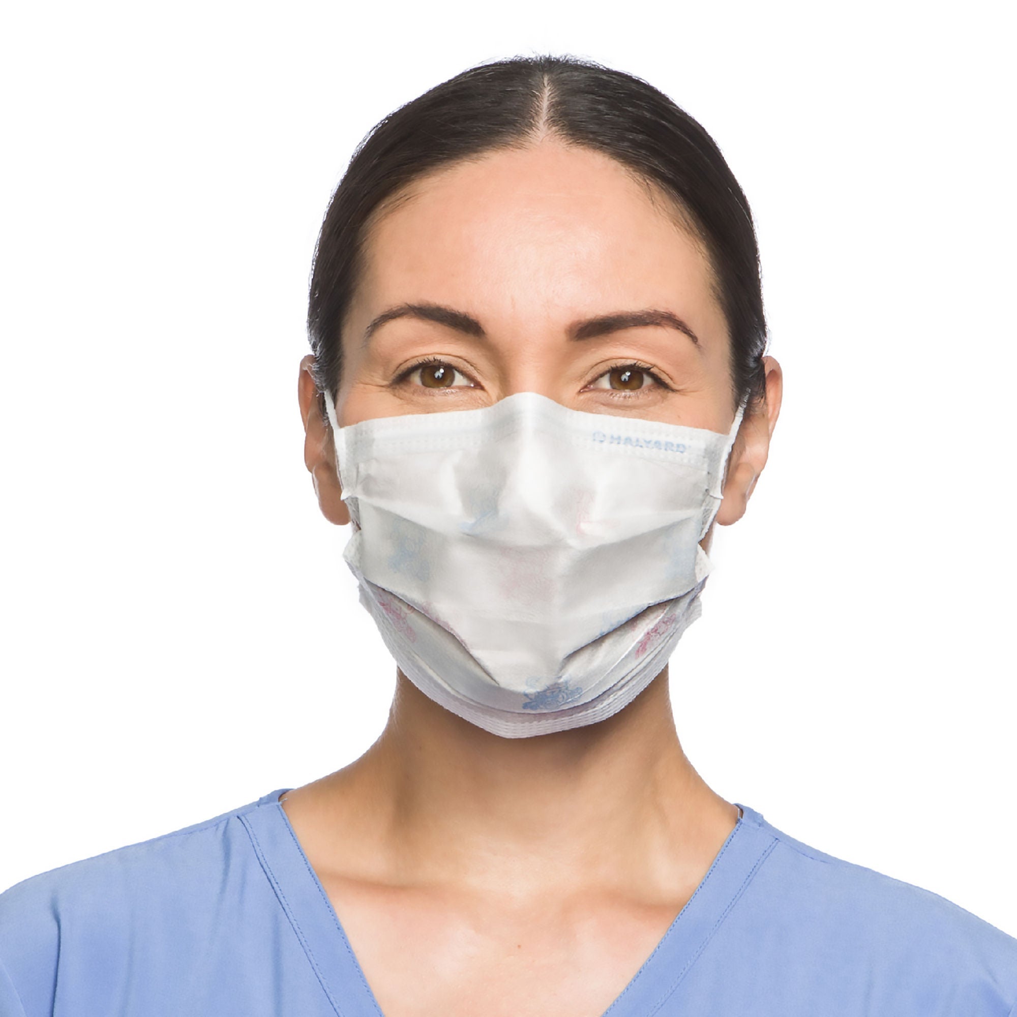 Halyard Procedure Mask, Pleated, One Size Fits Most, Yellow