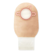 Pouchkins™ Two-Piece Transparent Ostomy Pouch, 44 mm Flange, Green Match