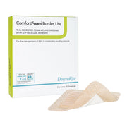 ComfortFoam™ Border Lite Thin Bordered Foam Wound Dressing, 2 x 2 Inch — Box of 10