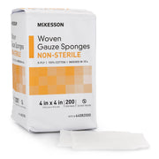 McKesson Gauze Sponge, 4 x 4 Inch, Eight Ply — Bag of 200