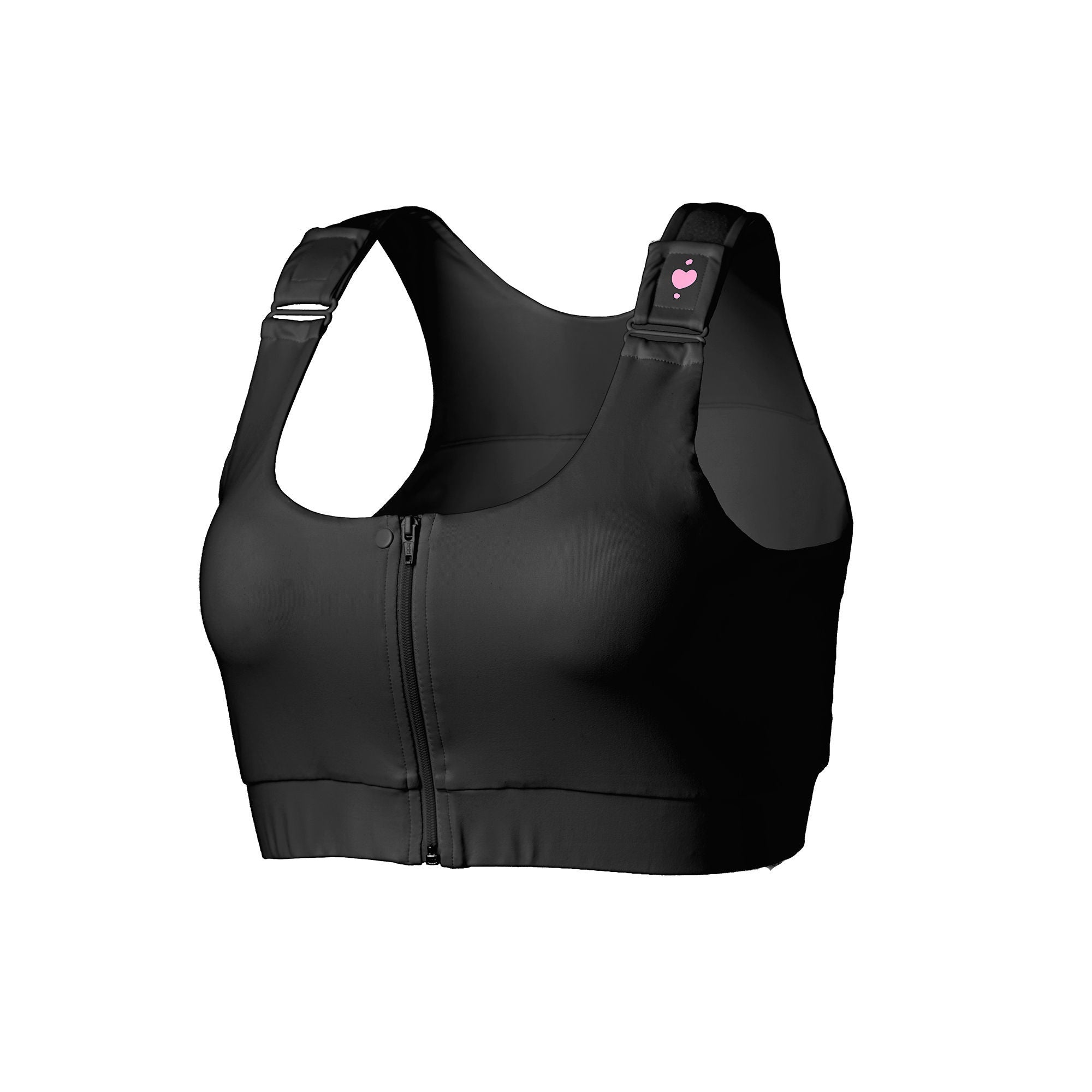 Shirl Post Surgical Bra, Black, Large