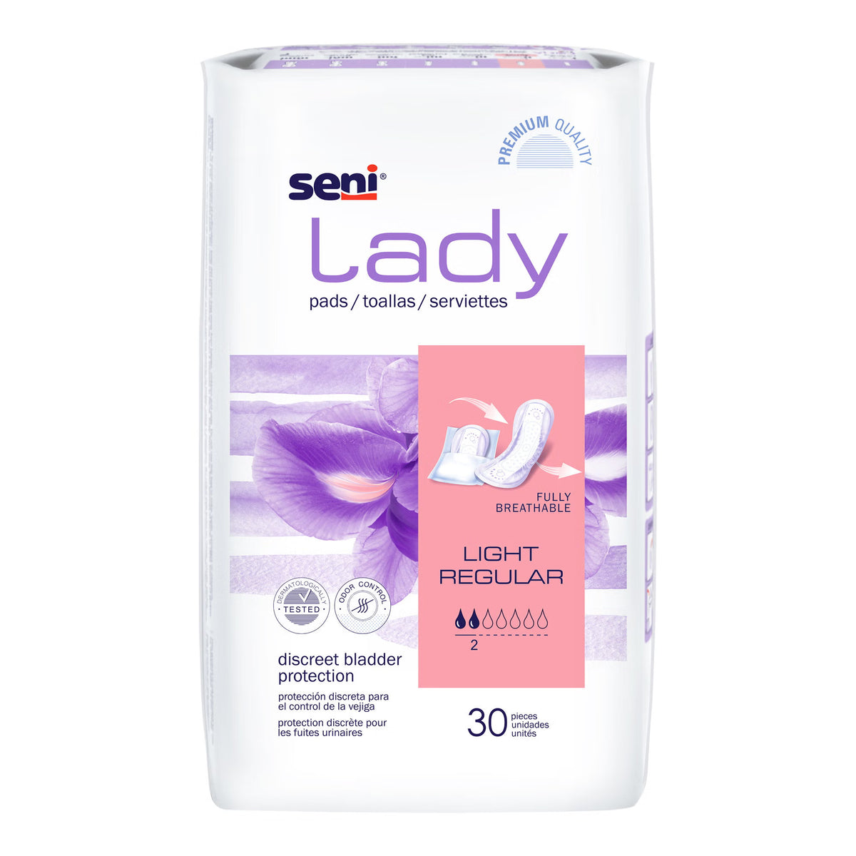 Seni® Lady Light Pads, Regular — Pack of 30
