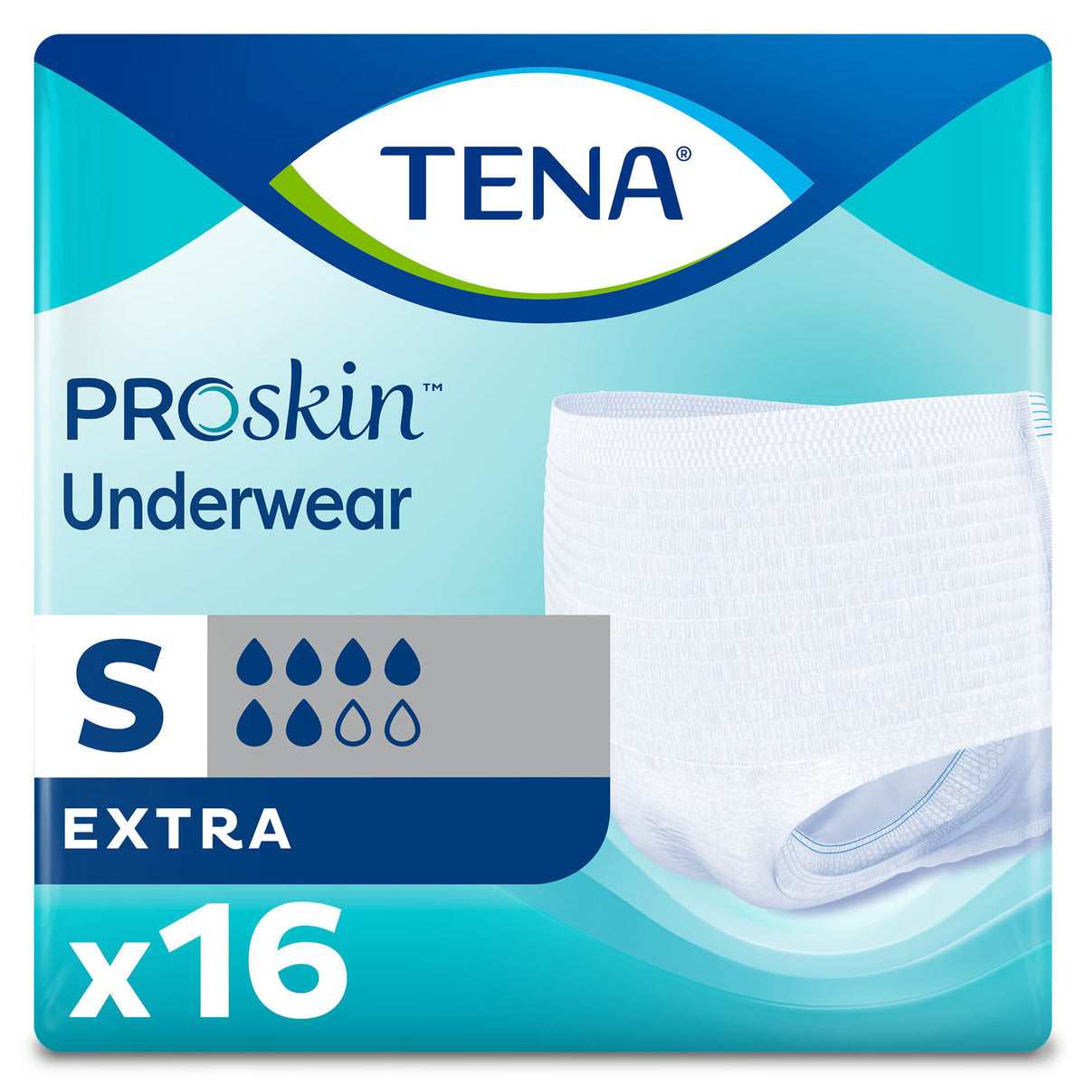 Tena® ProSkin™ Extra Absorbent Underwear, Small — Bag of 16