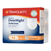 Tranquility Premium OverNight Disposable Absorbent Underwear, Medium