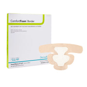 ComfortFoam™ Bordered Foam Wound Dressing w/ Soft Silicone Adhesive, 5 x 8 Inch — Box of 5