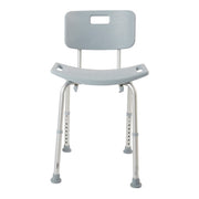 McKesson Aluminum Bath Bench, 15.5 – 19.5 Inch Height
