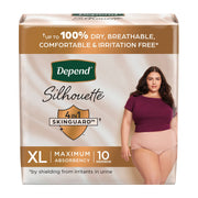 Depend® Silhouette® Maximum Absorbency Underwear, Extra Large — Pack of 10
