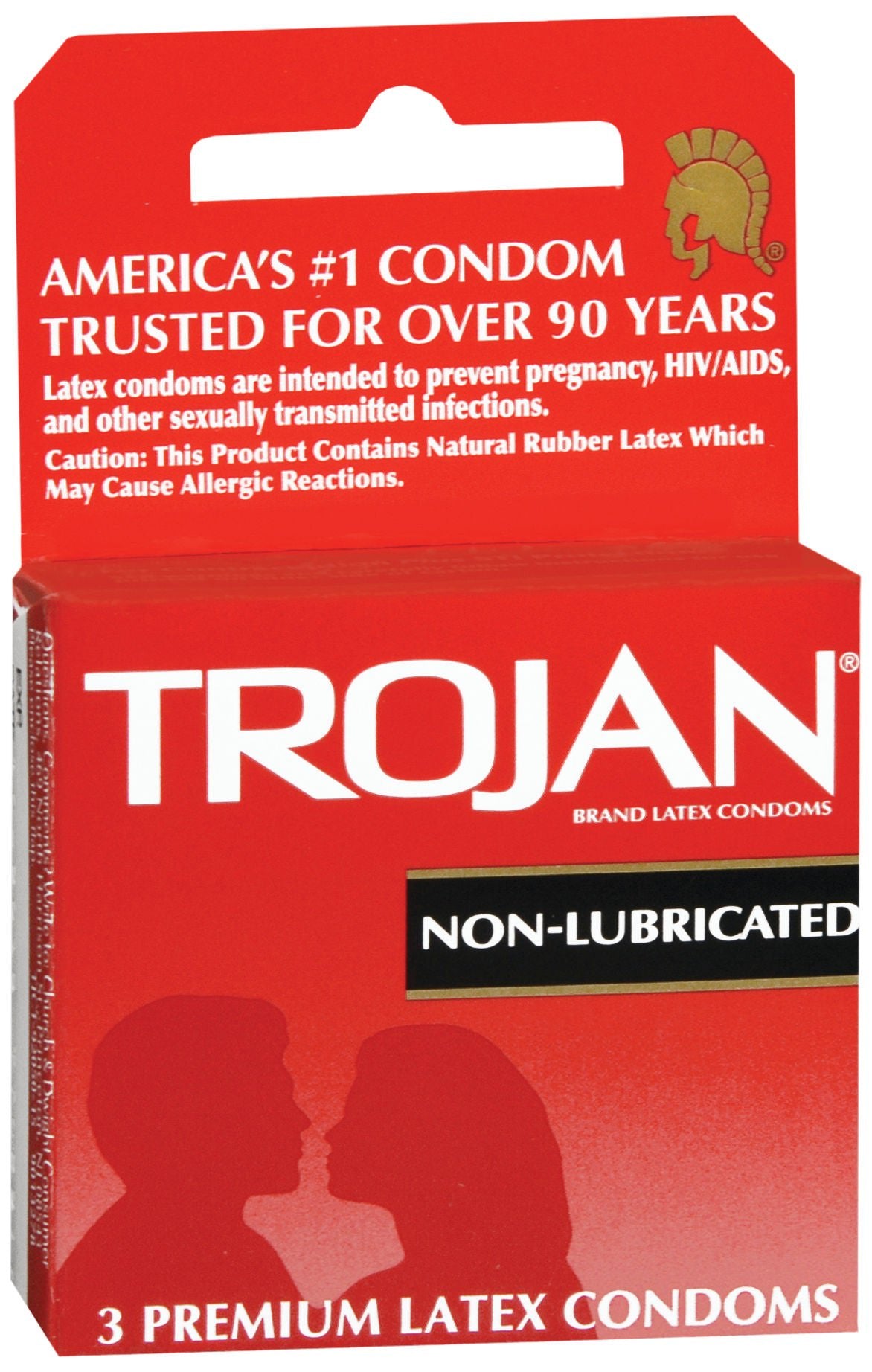 Trojan® Nonlubricated Latex Condom — Box of 3