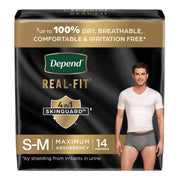 Depend® Real Fit® Underwear for Men, Small/Medium — Pack of 14