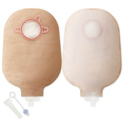 New Image™ Two-Piece Transparent Urostomy Pouch, 57 mm Flange, Red Color Match — Box of 10
