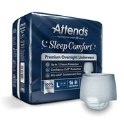 Attends® Sleep Comfort Premium Overnight Underwear, Large, 44 – 58 Inches — Bag of 16