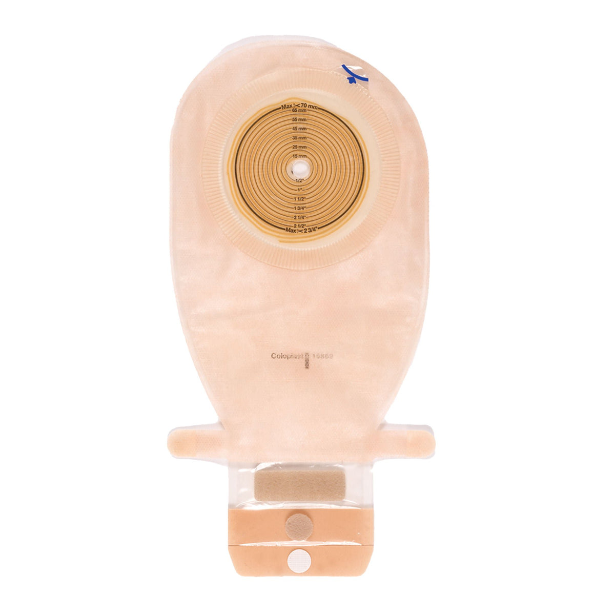 Assura® Flat One-Piece Transparent Colostomy Pouch, Cut to fit Stomas 10 – 76mm — Box of 10