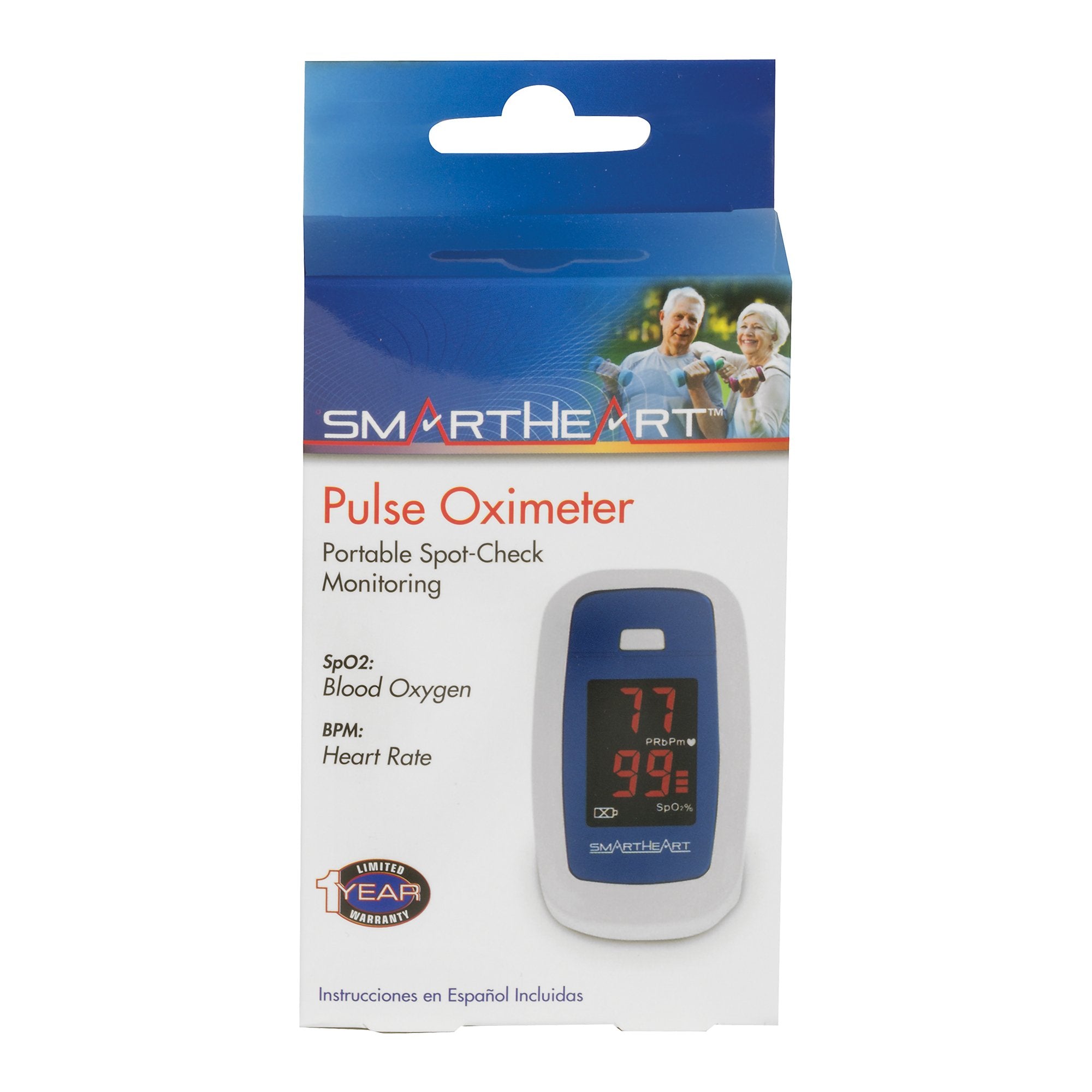 SmartHeart Economy Fingertip Pulse Oximeter for Blood Oxygen Saturation
