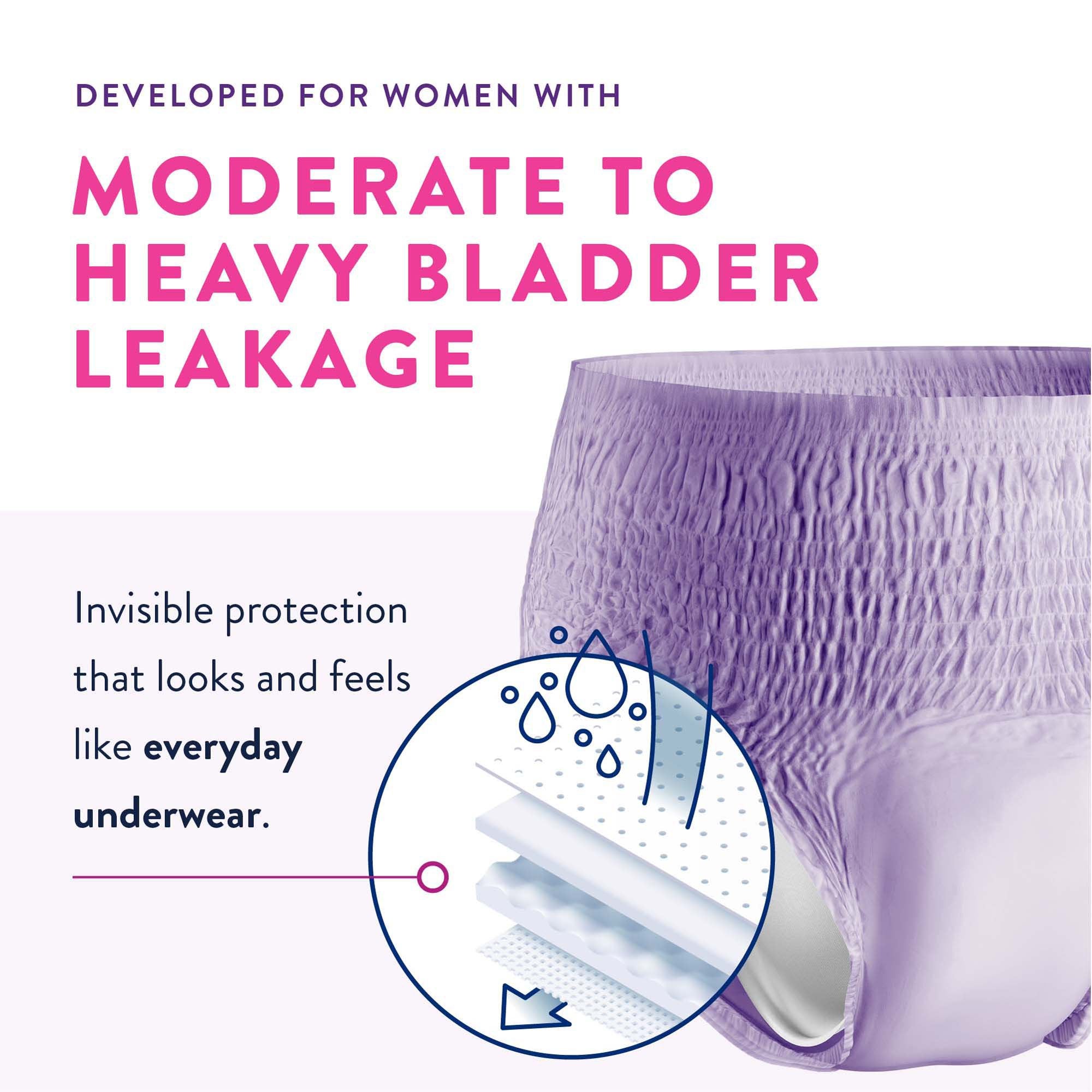 Prevail Daily Absorbent Underwear, X-Large, Lavender