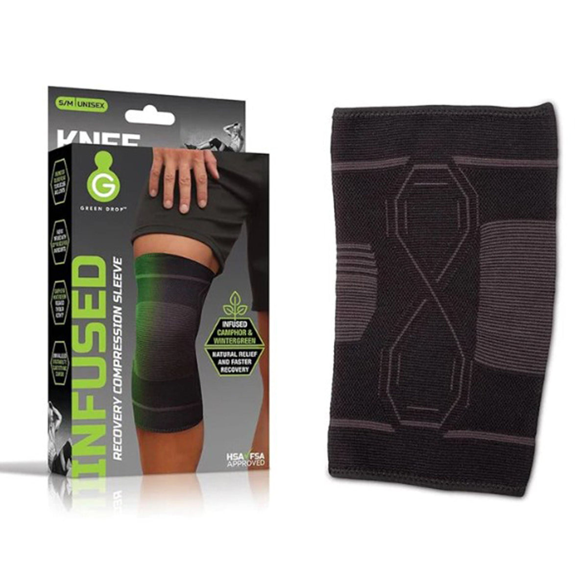 Green Drop Compression Knee Brace Small/ Medium