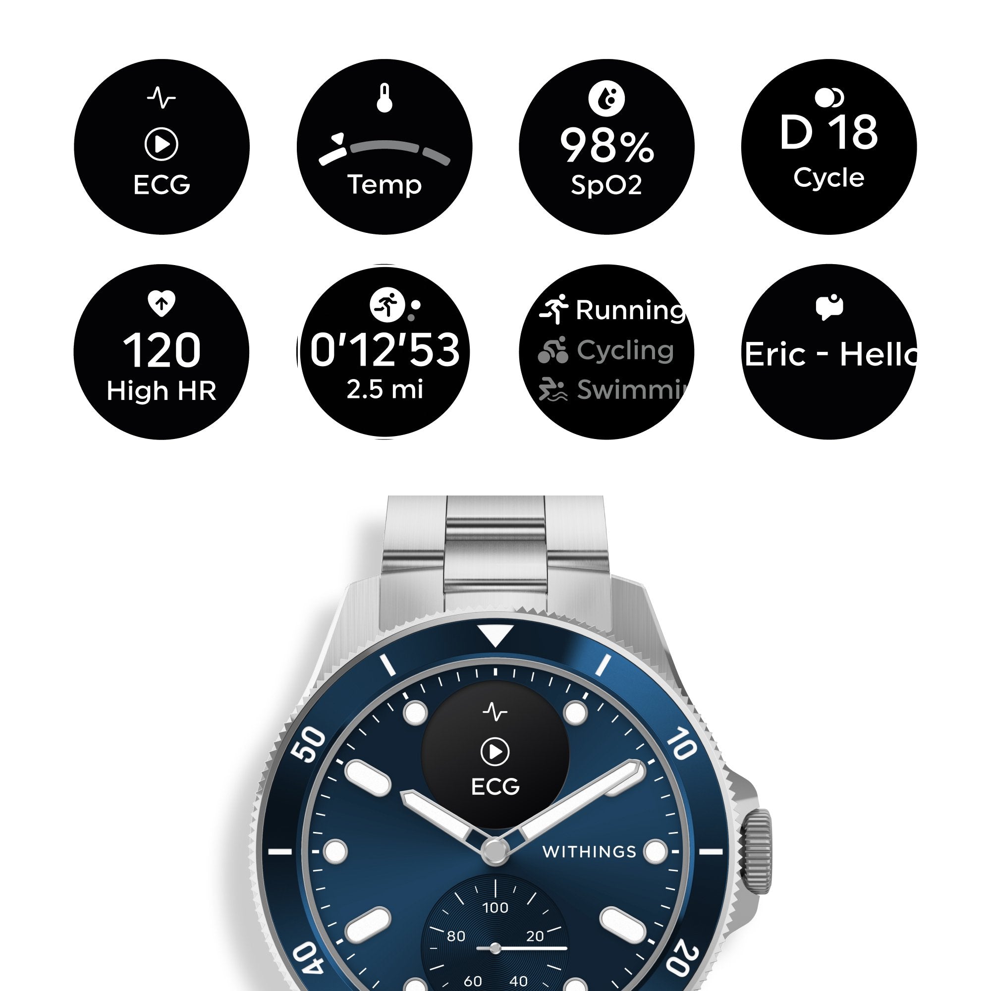 Withings ScanWatch Nova 42 mm LED Display