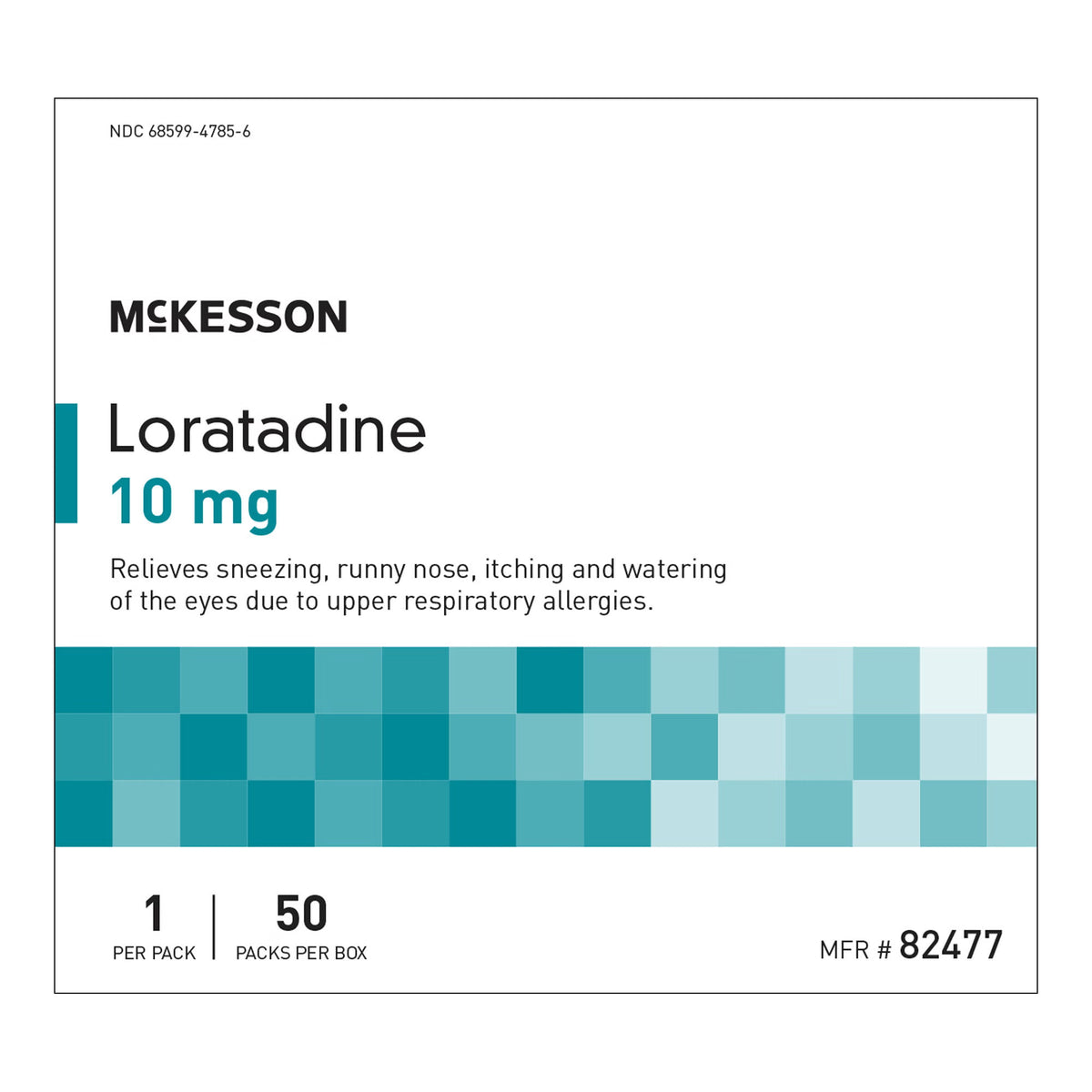 McKesson 10-mg Loratadine Allergy Relief Tablets — Box of 50